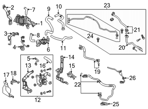 2022 Toyota RAV4 Prime Tube, Discharge Diagram for 88715-42310