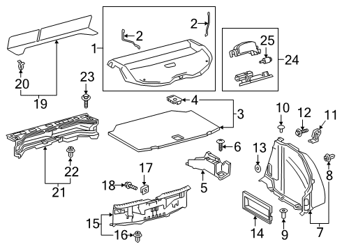 2019 Toyota Corolla Interior Trim - Rear Body Diagram 2 - Thumbnail