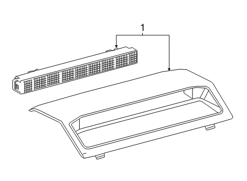 2022 Toyota Corolla High Mount Lamps Diagram 1 - Thumbnail