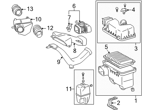 2010 Toyota Sienna Filters Diagram 1 - Thumbnail