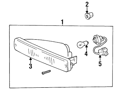 1997 Toyota Land Cruiser Signal Lamps Diagram