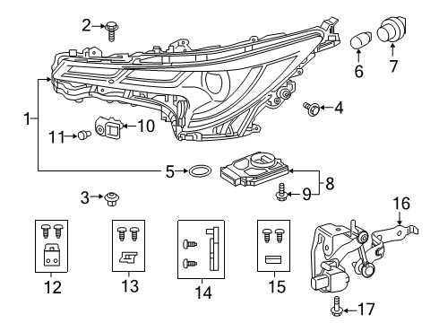 2021 Toyota Corolla Headlamps Diagram 1 - Thumbnail