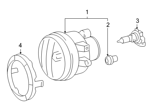 2006 Toyota Highlander Chassis Electrical - Fog Lamps Diagram 1 - Thumbnail