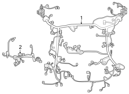 2023 Toyota bZ4X Wiring Harness Diagram