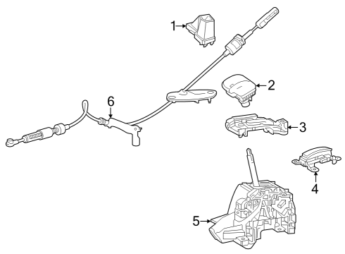 2021 Toyota Venza Gear Shift Control - AT Diagram