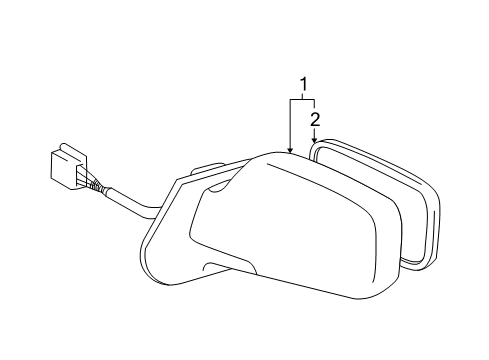 2003 Toyota Celica Outside Mirrors Diagram