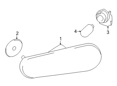 2005 Toyota Celica Marker & Signal Lamps Diagram