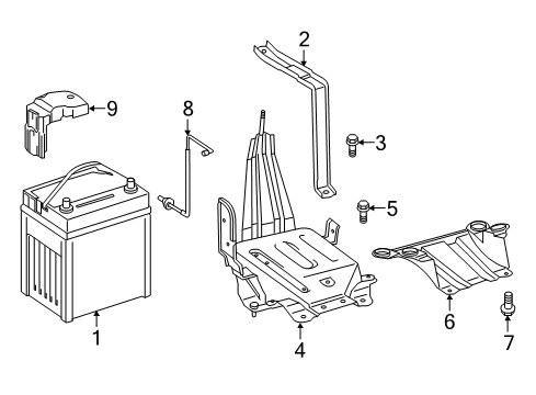 2013 Toyota Avalon Bolt, w/Washer Diagram for 90080-11205