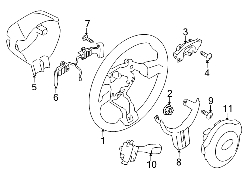 2014 Scion FR-S Steering Column & Wheel, Steering Gear & Linkage Diagram 5 - Thumbnail