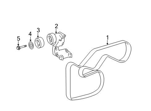 2009 Toyota Camry Pulley Sub-Assy, Idler Diagram for 16603-28030