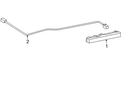 2012 Toyota Corolla High Mount Lamps Diagram