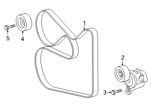 2021 Toyota Avalon Belts & Pulleys, Maintenance Diagram