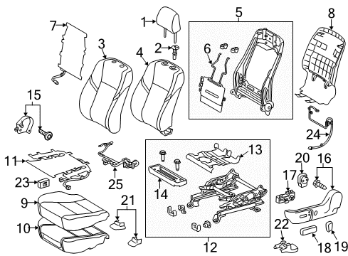 2018 Toyota Avalon Power Seats Diagram 3 - Thumbnail