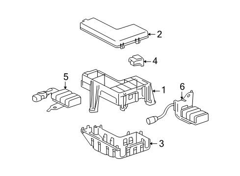 2006 Toyota Tundra Block Assembly, Relay Diagram for 82660-20340