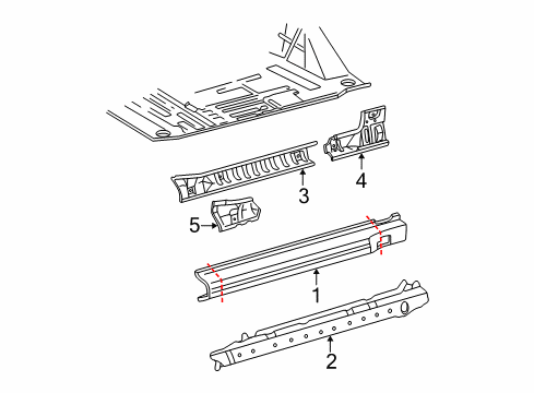 2004 Toyota Tacoma Rocker Panel Diagram 3 - Thumbnail