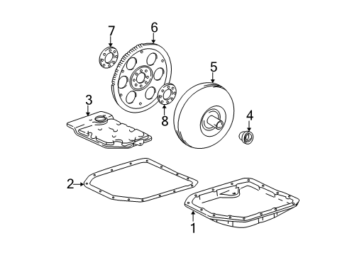 2003 Toyota Solara FLYWHEEL Sub-Assembly Diagram for 13405-28020