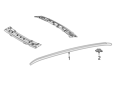 2018 Toyota Camry Exterior Trim - Roof Diagram 4 - Thumbnail