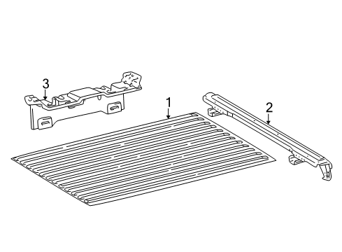 2001 Toyota Tacoma Pick Up Box - Floor Diagram 1 - Thumbnail