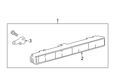 2017 Toyota Avalon High Mount Lamps Diagram