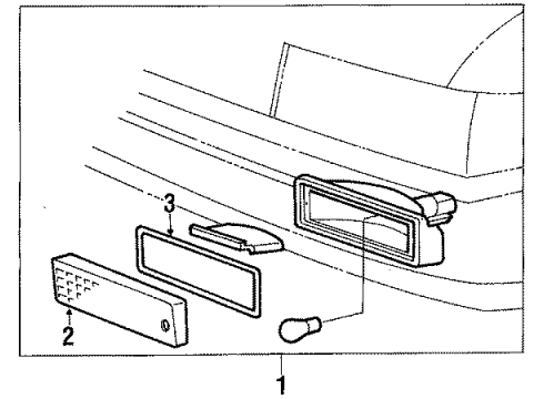 1988 Toyota Corolla Signal Lamps Diagram 1 - Thumbnail