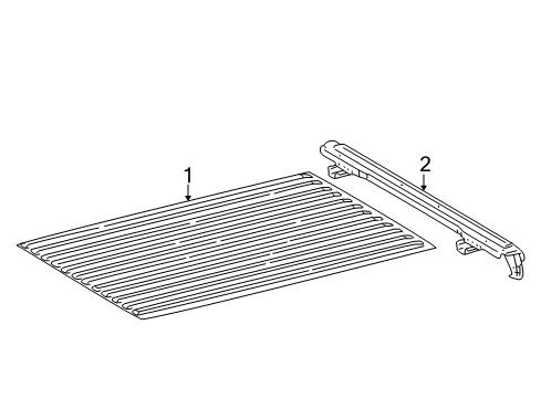 2001 Toyota Tacoma Pick Up Box - Floor Diagram 2 - Thumbnail