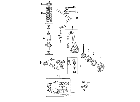 2009 Toyota Tundra Spring, Coil, Fr Diagram for 48131-0C213