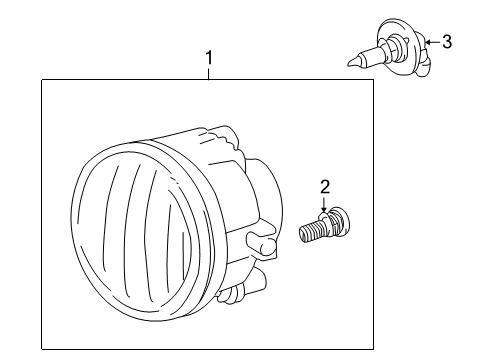 2005 Toyota MR2 Spyder Bulbs Diagram 1 - Thumbnail