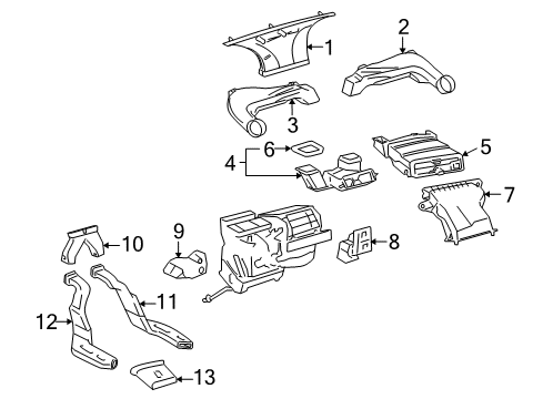 2009 Toyota Yaris Ducts Diagram