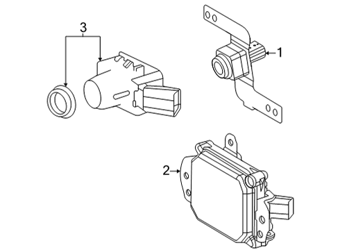 2021 Toyota Sienna Parking Aid Diagram 2 - Thumbnail