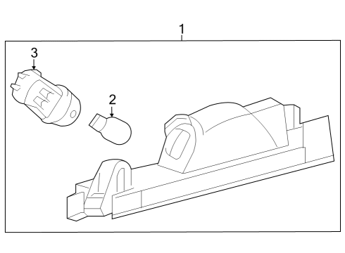 2023 Toyota GR Corolla License Lamps Diagram