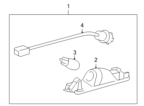 2011 Toyota RAV4 License Lamps Diagram