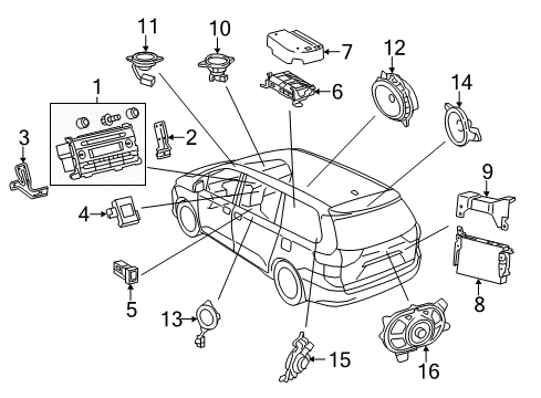 2014 Toyota Sienna Sound System Diagram