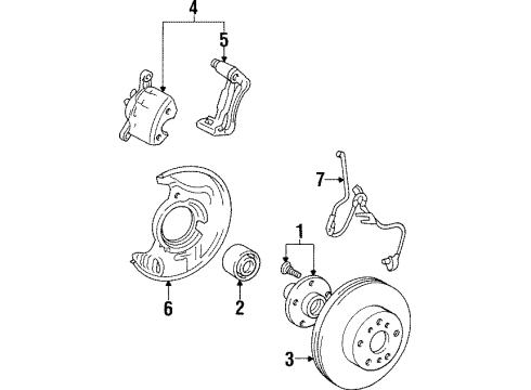 1994 Toyota Camry Anti-Lock Brakes Diagram 3 - Thumbnail