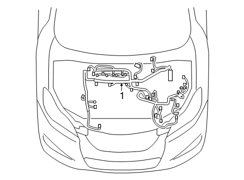 2010 Toyota Matrix Wire, Engine Diagram for 82121-01130