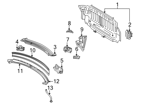 2002 Toyota Solara Rear Body Diagram 1 - Thumbnail