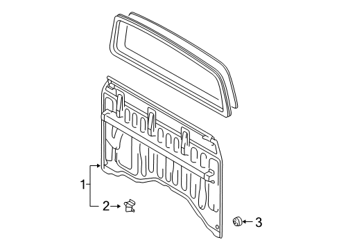 1996 Toyota Tacoma Back Panel Diagram