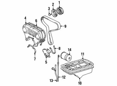 1993 Toyota T100 Guide, Oil Level Gage Diagram for 11452-65030