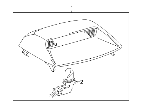 2001 Toyota Solara High Mount Lamps Diagram 1 - Thumbnail