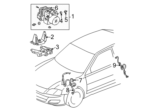 2002 Toyota Avalon Anti-Lock Brakes Diagram 2 - Thumbnail