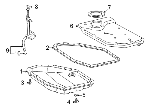 1998 Toyota RAV4 Strainer Assy, Valve Body Oil Diagram for 35330-32031