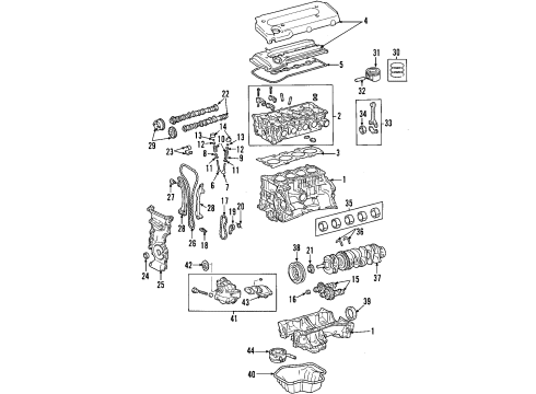 2001 Toyota Highlander Piston Diagram for 13211-28030-C0