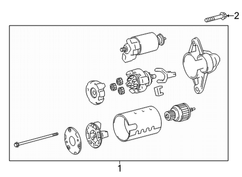 2022 Toyota Corolla Cross STARTER ASSY Diagram for 28100-F2110