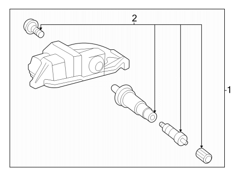 2023 Toyota Prius Tire Pressure Monitoring Diagram