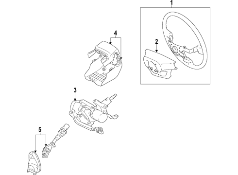 2019 Toyota 86 Steering Column & Wheel, Steering Gear & Linkage Diagram 1 - Thumbnail