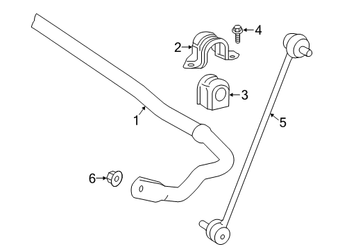 2022 Toyota Corolla Stabilizer Bar & Components - Front Diagram 3 - Thumbnail