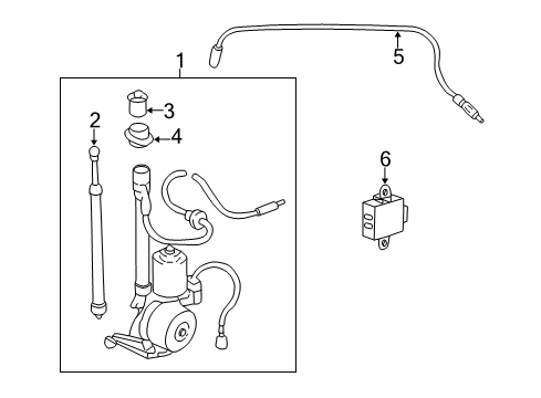 1999 Toyota Land Cruiser Antenna Assy, W/Holder Diagram for 86300-60161