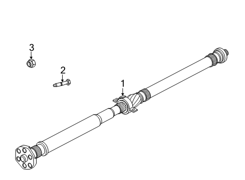 2021 Toyota GR Supra Drive Shaft - Rear Diagram