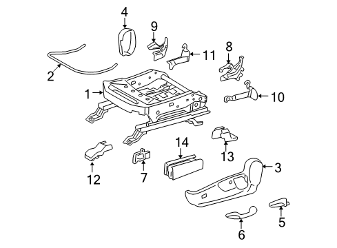 2013 Toyota 4Runner Tracks & Components Diagram 2 - Thumbnail