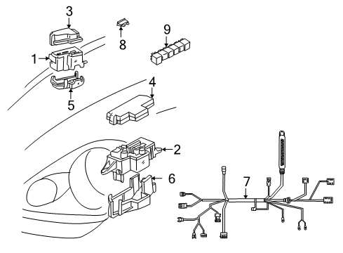 2005 Toyota MR2 Spyder Window Defroster Diagram 4 - Thumbnail