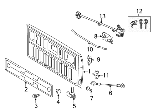 2007 Toyota Tundra Tail Gate Diagram